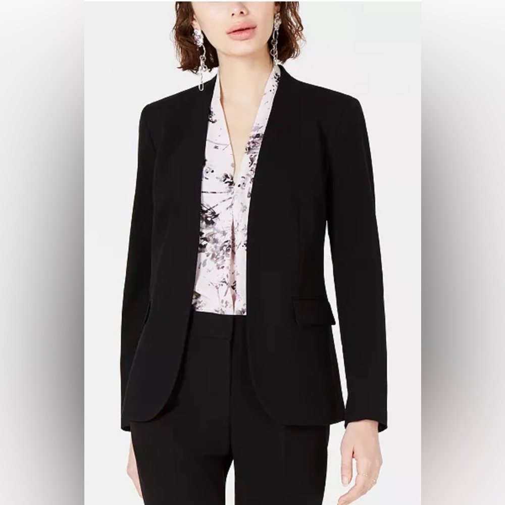 Bar III
Women's Bi-Stretch Collarless Open-Front Blazer